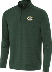 ANTIGUA Men's Antigua Green Green Bay Packers Bright Quarter-Zip Top