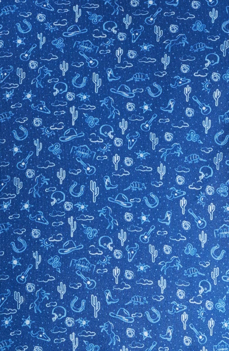 Peter Millar Outlaw Southwest Print Performance Jersey Polo, Alternate, color, Sport Navy