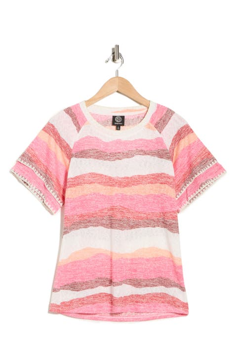 Caty Edge Stitch Knit T-Shirt