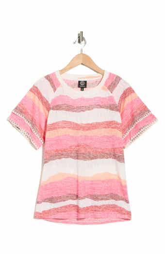 Bobeau Caty Edge Stitch Knit T-Shirt