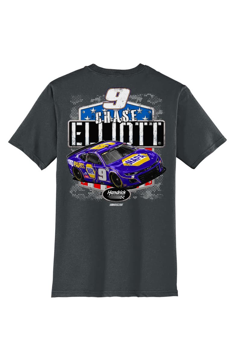 HENDRICK MOTORSPORTS TEAM COLLECTION Men's Hendrick Motorsports Team Collection Charcoal Chase Elliott NAPA Car T-Shirt, Alternate, color, Charcoal