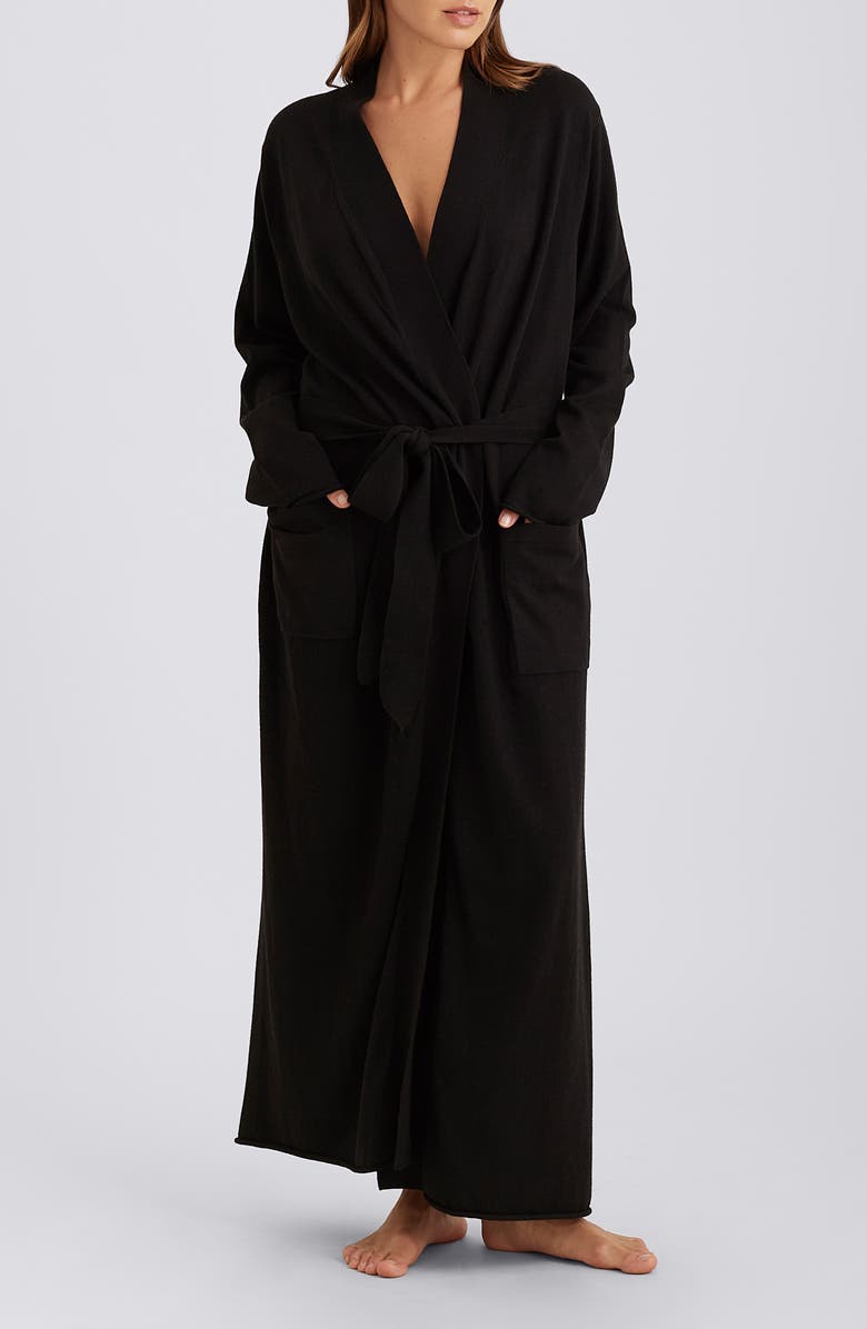 Papinelle Cotton & Cashmere Robe, Alternate, color, 