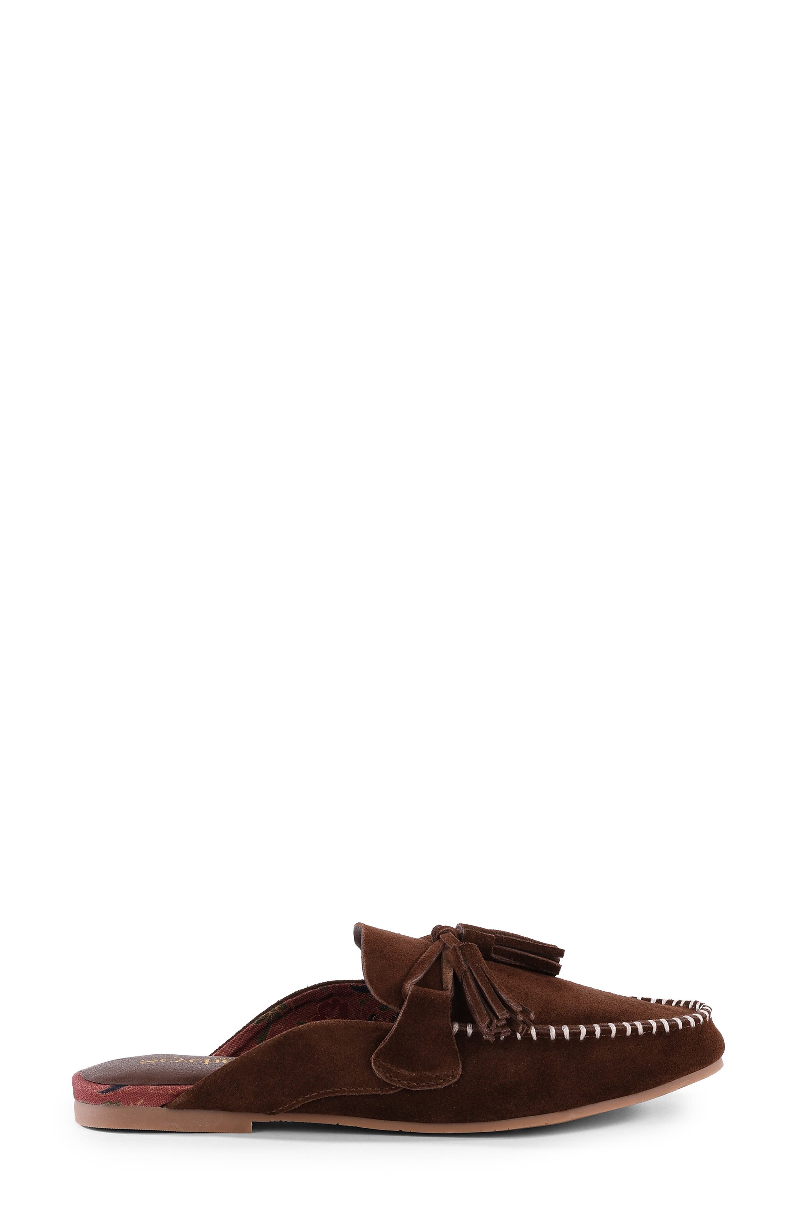 Silverlake Tassel Mule, Alternate, color, BROWN