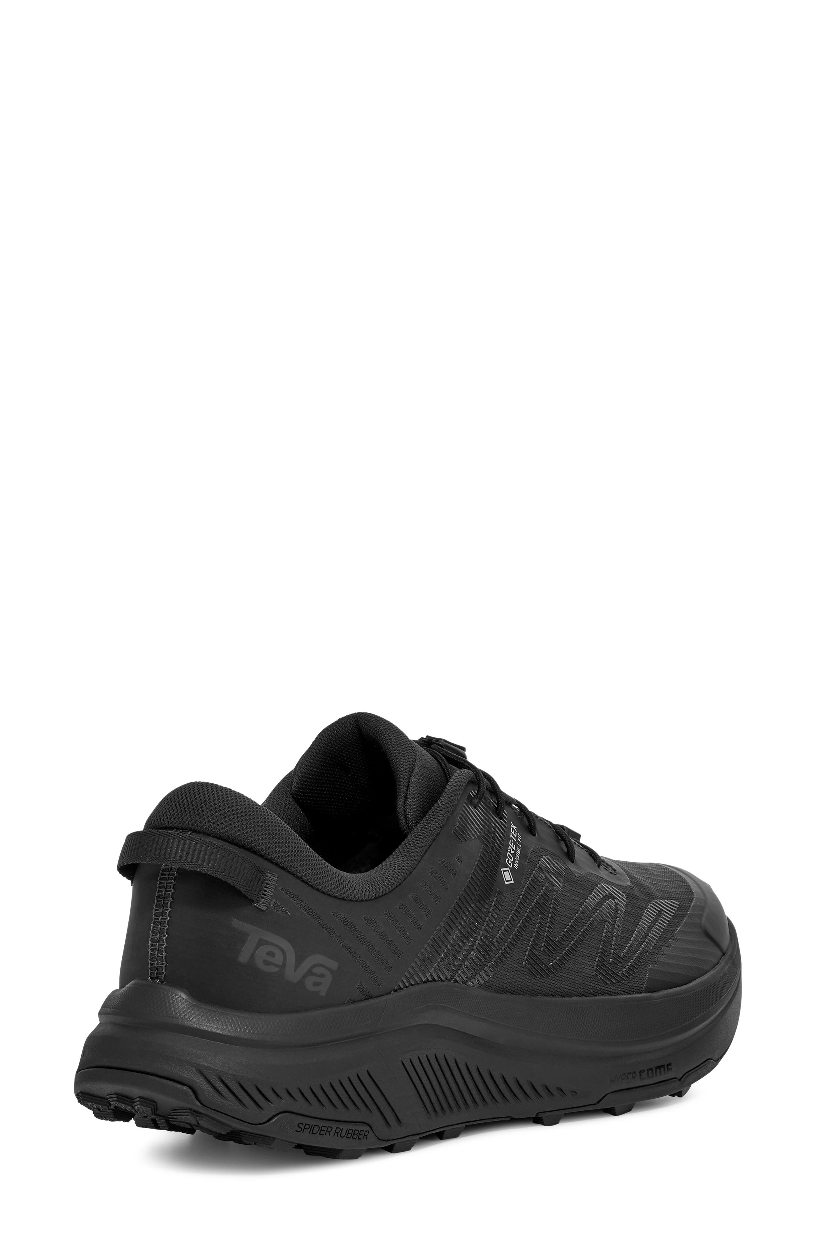 Hurricane Trailsetter Gore-Tex Waterproof Running Shoe, Alternate, color, BLACK/ BLACK