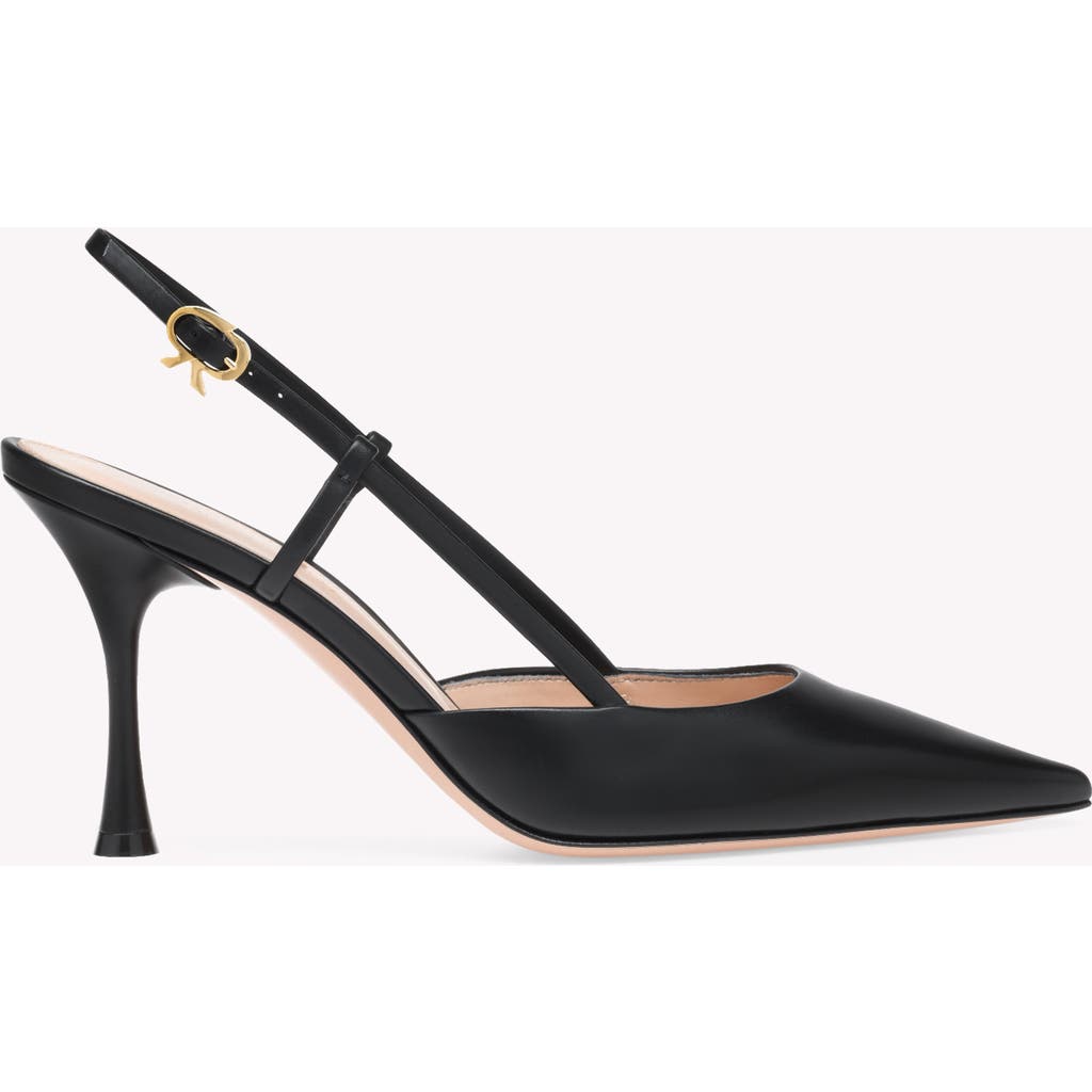 Gianvito Rossi Pumps Ribbon With Back Strap In Black