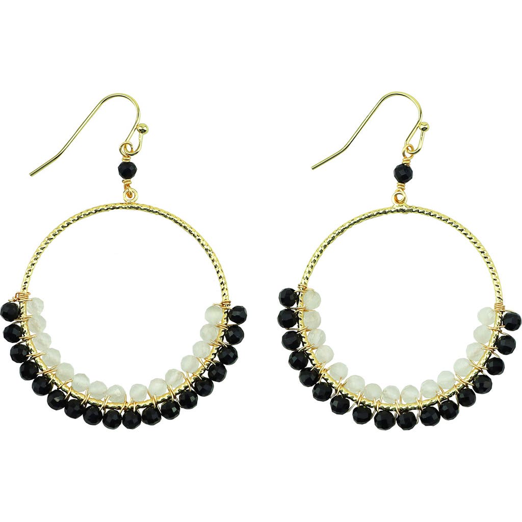 Panacea Beaded Circle Hoop Earrings
