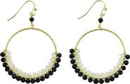 Panacea Beaded Circle Hoop Earrings