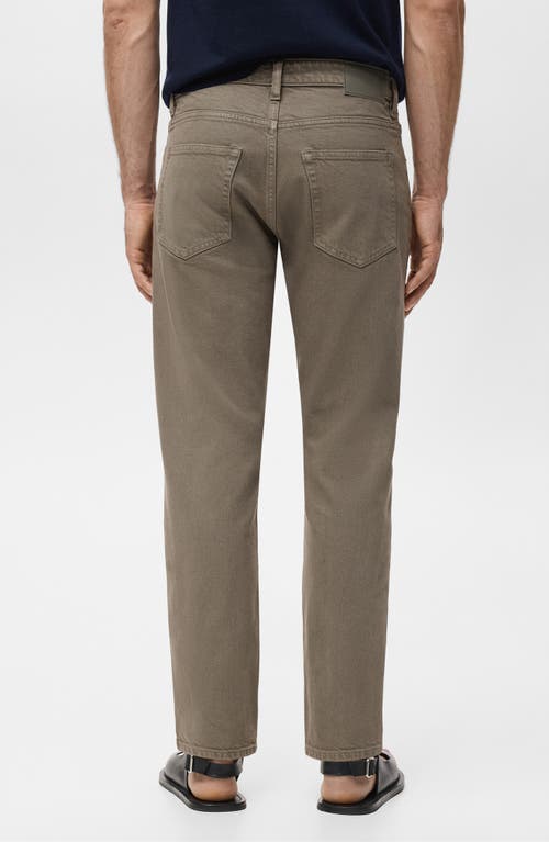 Mango Ben Tapered Jeans In Brown