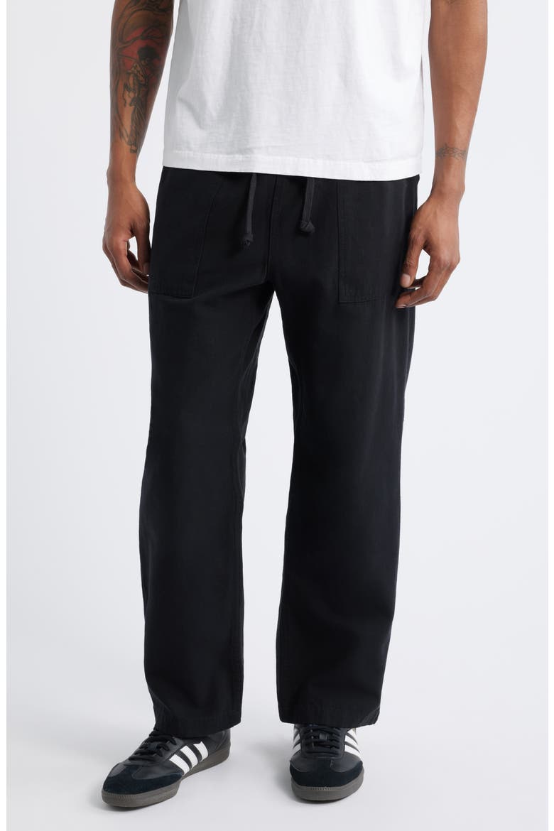 Cotton Canvas Chef Pants, Main, color, BLACK