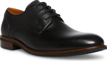 Steve Madden Men's Bannon Derby Shoes - Nubuck Leather Lace-Up Casual Dress Shoes