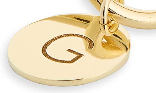 Meshmerise Love Knot Initial Bracelet In Gold