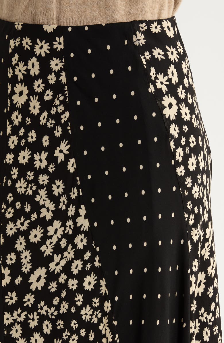 Rails Felina Mixed Print Midi Skirt, Alternate, color, Daisy Dot Combo