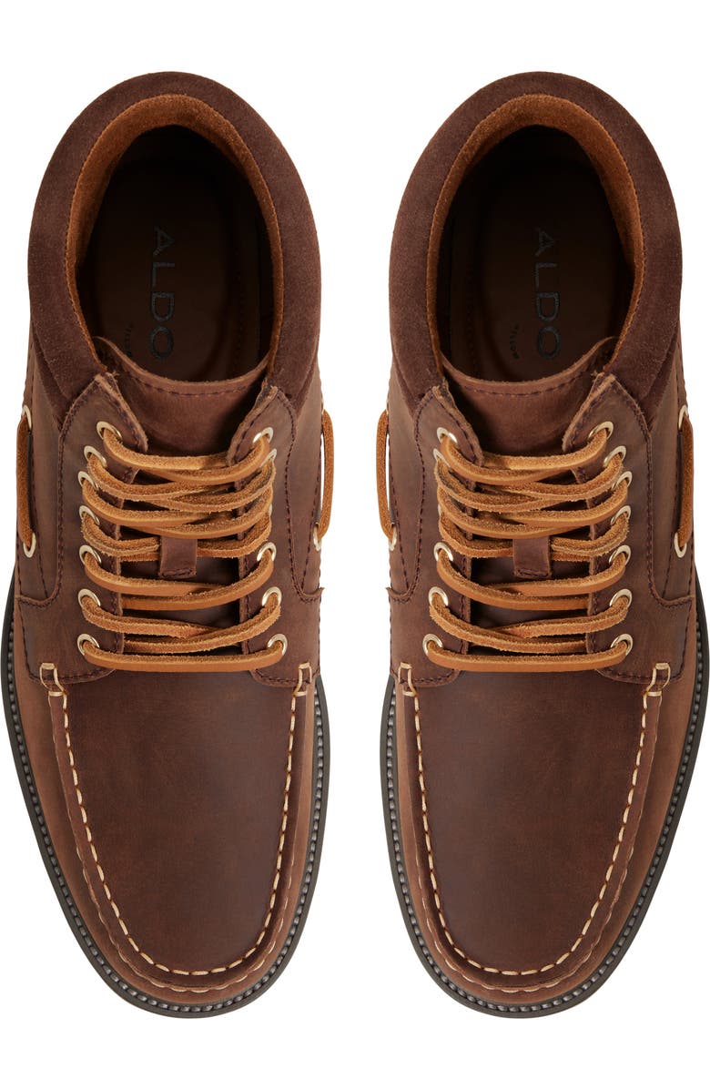 ALDO Farrell Lace-Up Boot, Alternate, color, Medium Brown