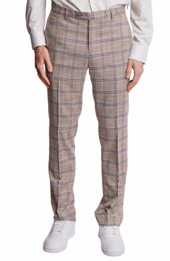 PAISLEY & GRAY Downing Slim Flat Front Windowpane Dress Pants
