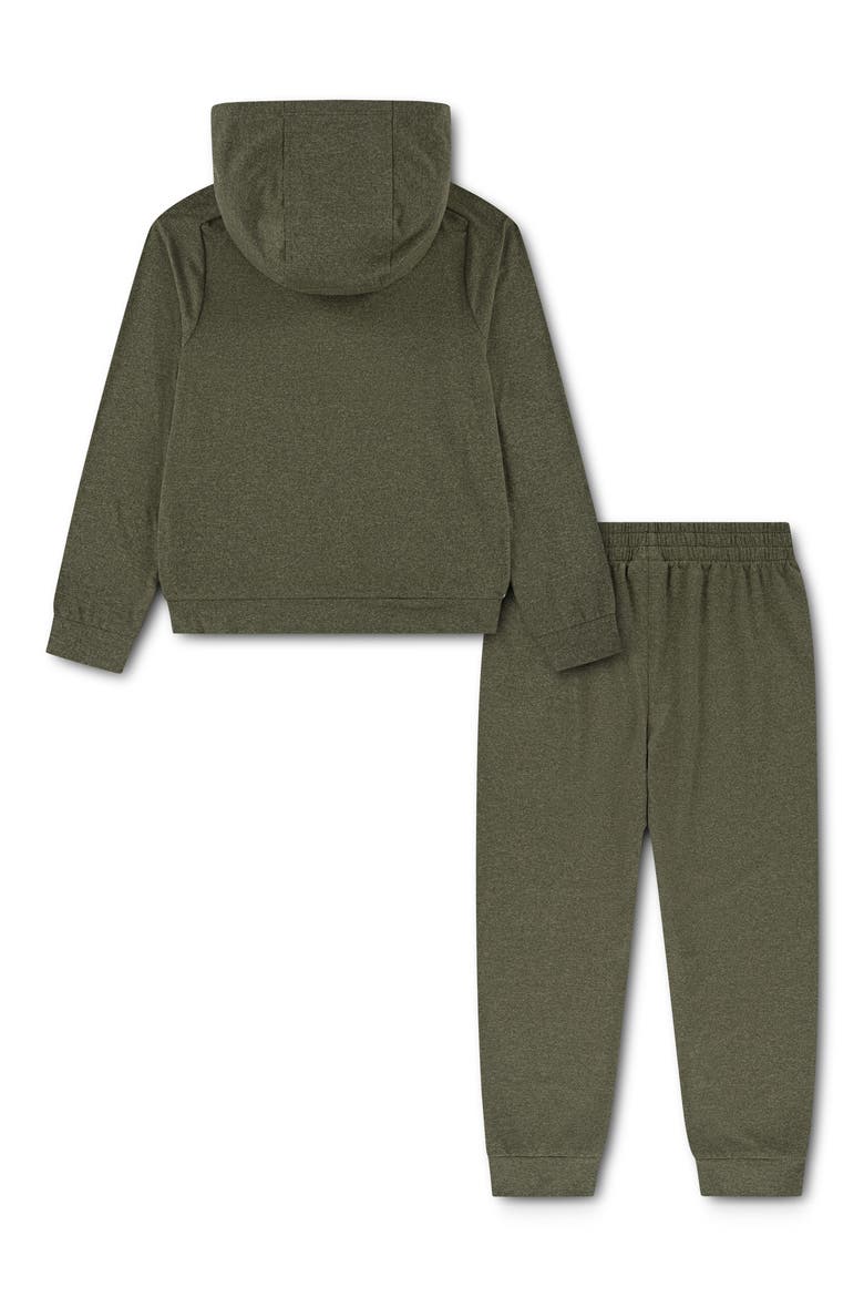 Kids' Sunset Knit Hoodie & Pants Set, Alternate, color, CARGO KHAKI HEATHER