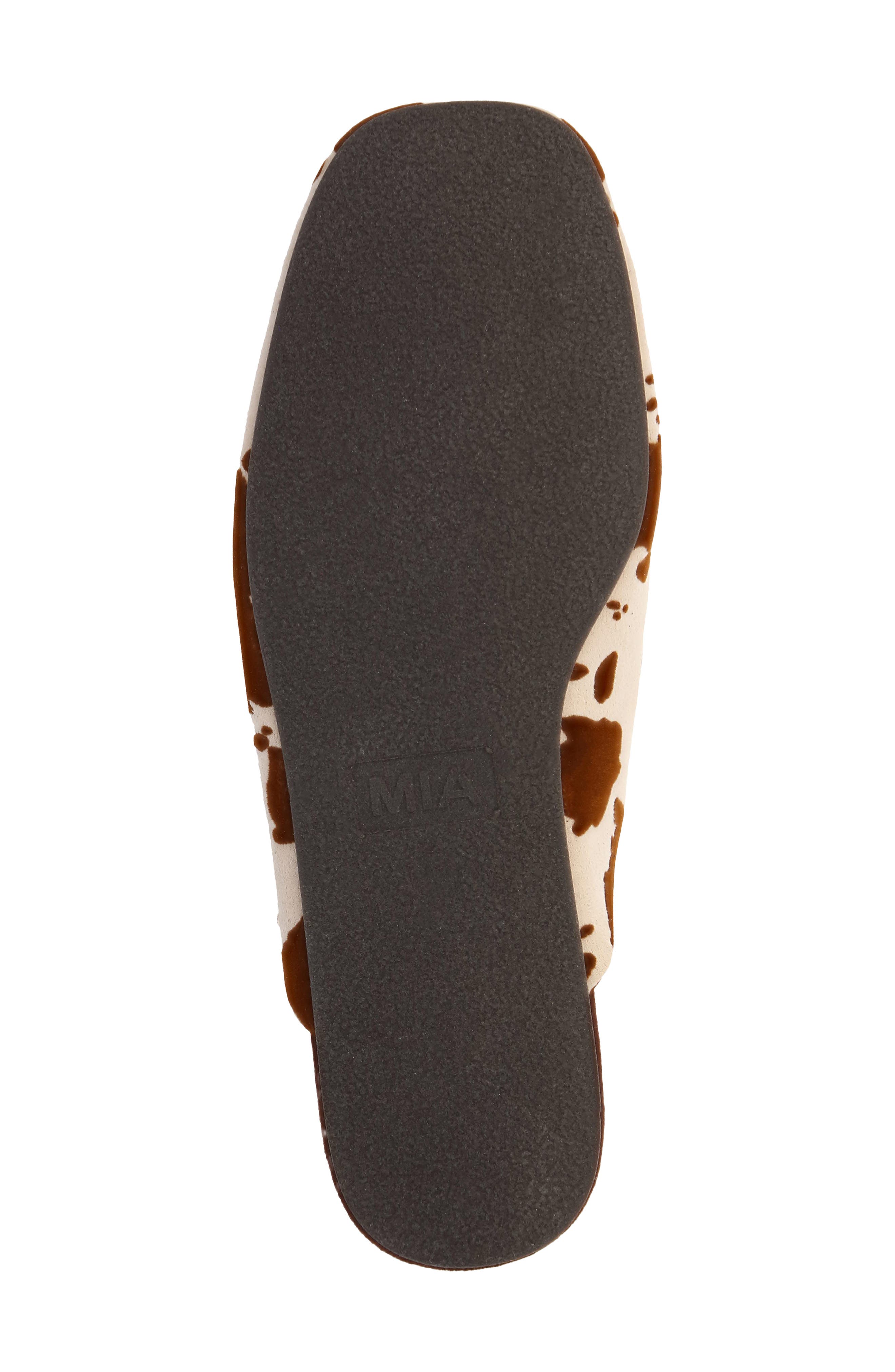 Ziva Square Toe Mule, Alternate, color, BROWN COW PRINT
