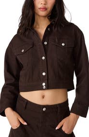 Steve Madden Dove Cropped Denim Jacket