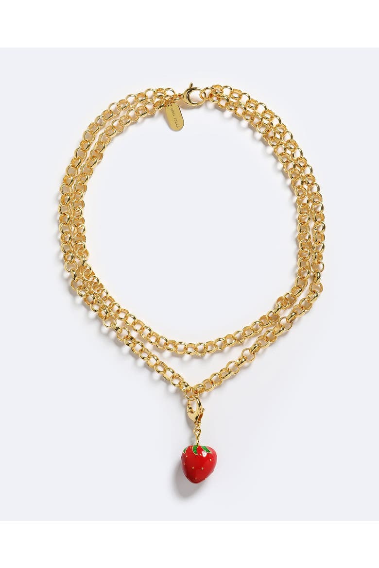 Juicy Af Necklace, Main, color, Red