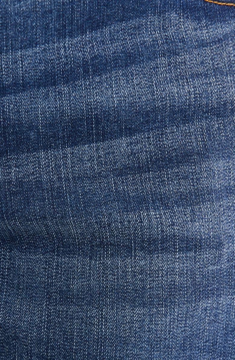 Wit & Wisdom Gracie High Waist Cotton Blend Denim Shorts, Alternate, color, Mid Blue