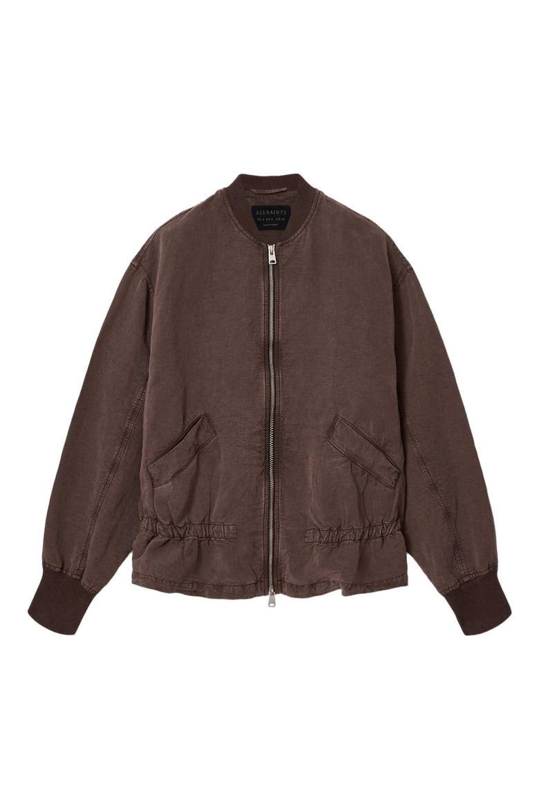 Sofi Bomber Jacket, Alternate, color, PLUM BROWN