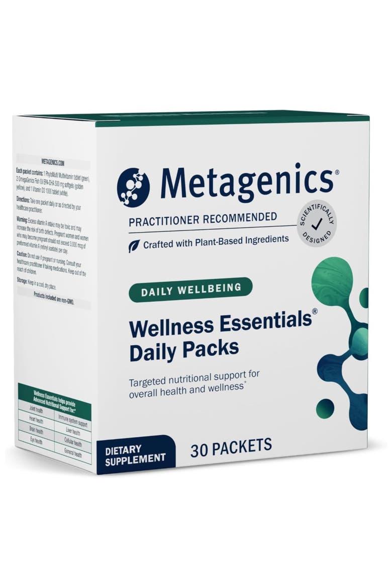 Wellness Essentials Daily Multivitamin and Omega-3 Supplement Packs 30 Packets, Main, color, None