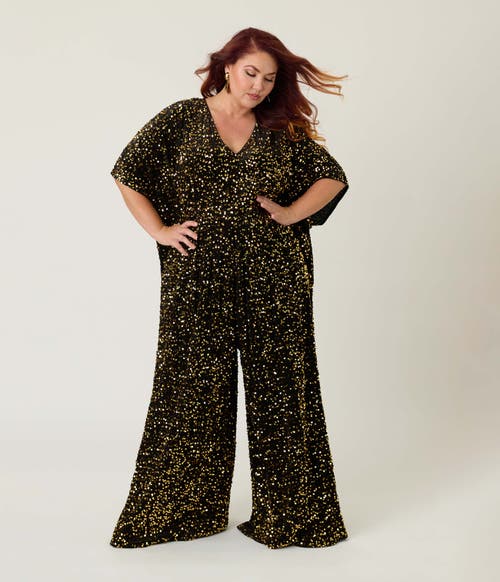Unique Vintage Plus Size Caftan Jumpsuit In Multi