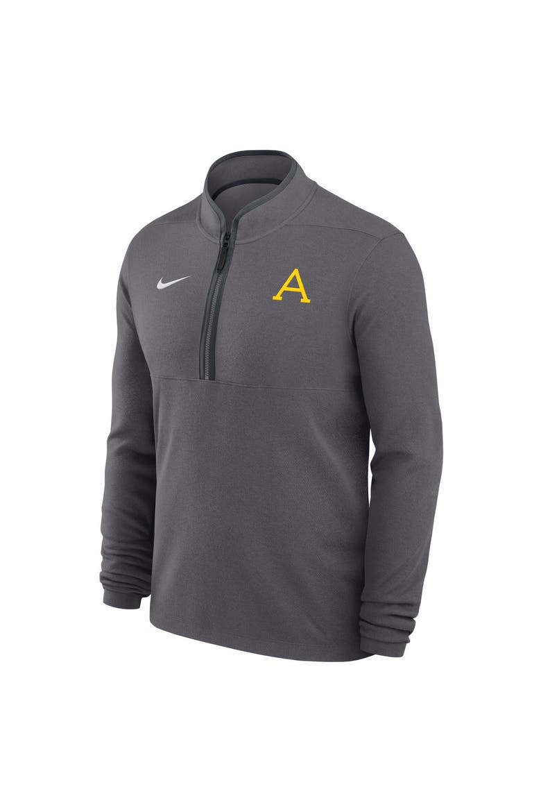Men's Nike Gray Army Black Knights 2026 West Point Classic Collection Victory Quarter-Zip Pullover, Alternate, color, Gray