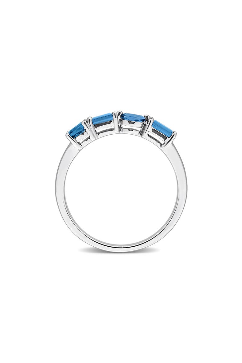 Multi-Shaped London Blue Topaz Band Ring, Alternate, color, BLUE