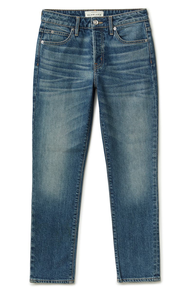SLVRLAKE Lou Lou Mid Rise Slim Jeans, Main, color, 