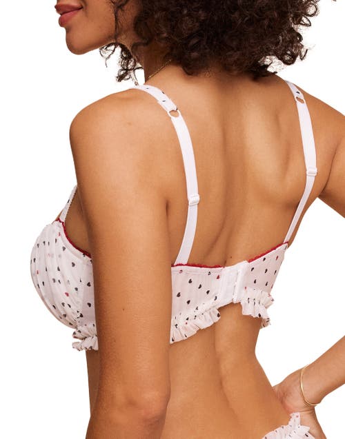 Shop Adore Me Susie Contour Balconette Bra In Heart White