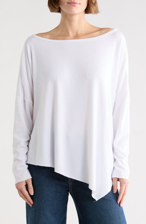 Tie Dye Asymmetrical High-Low Hem Sweater