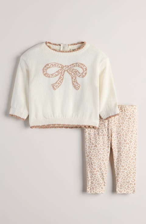 Kids' 2-Piece Pattern Sweater & Leggings Set