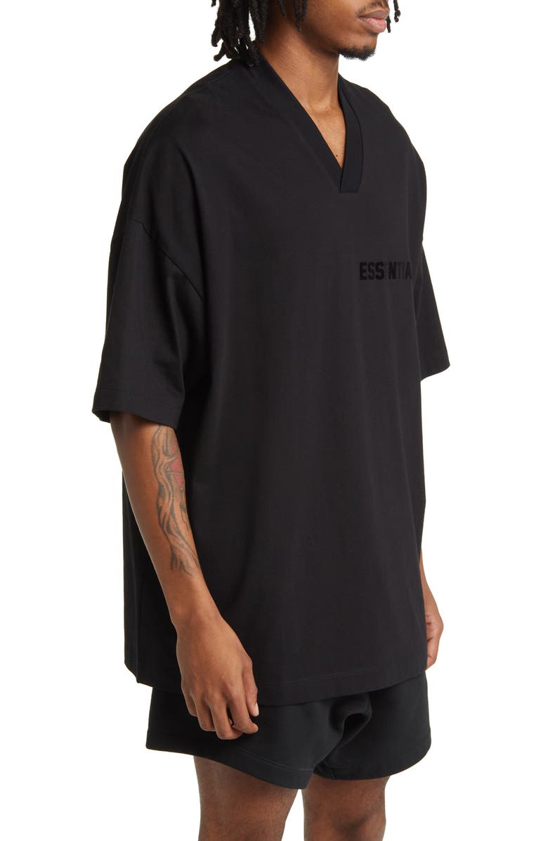 Fear of God Essentials Oversize V-Neck T-Shirt, Alternate, color, 