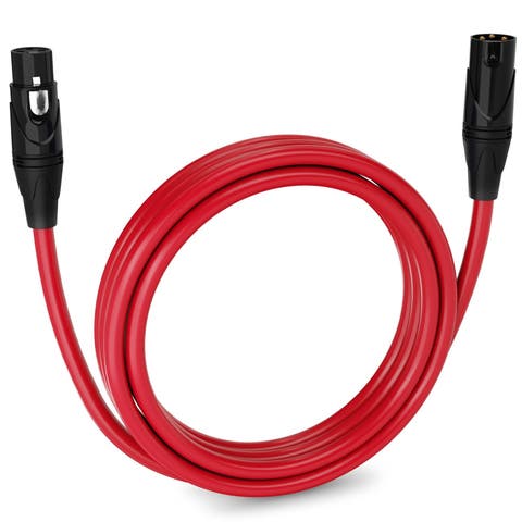 10 ft Balanced XLR Cable, Male to Female, 3 Pin Microphone Cable