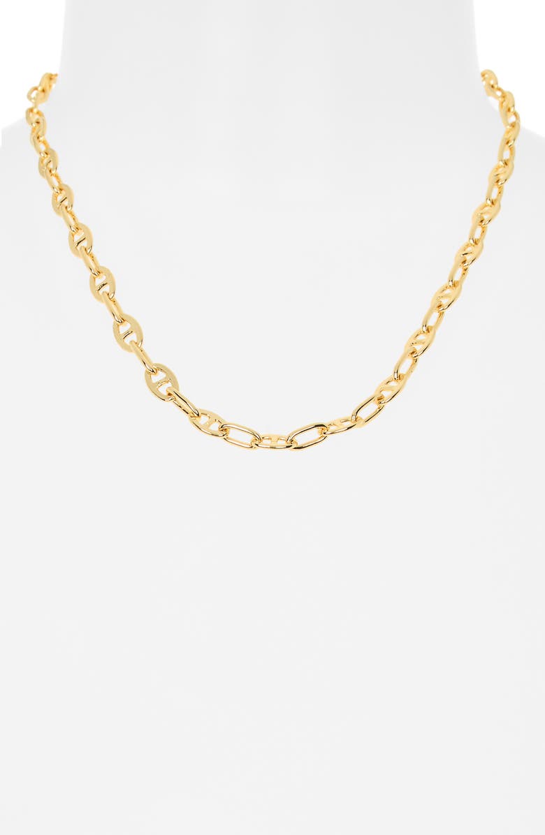 NORDSTROM RACK Demi-Fine Mariner Chain Necklace, Alternate, color, Gold