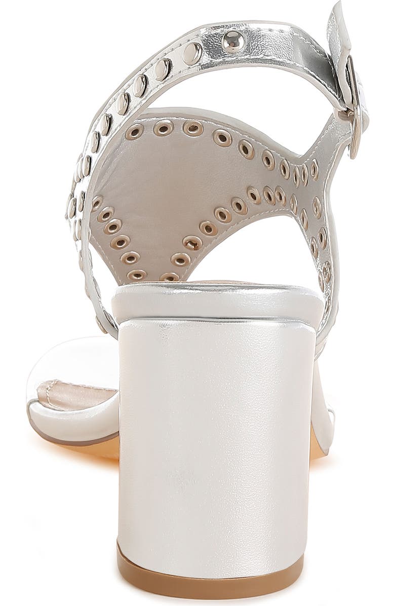 Rag & Co Chan Studded Sandal, Alternate, color, Silver