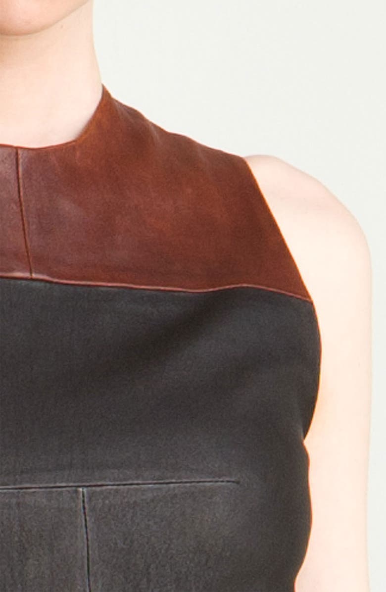 A.L.C. 'Mika' Stretch Leather Dress, Alternate, color,