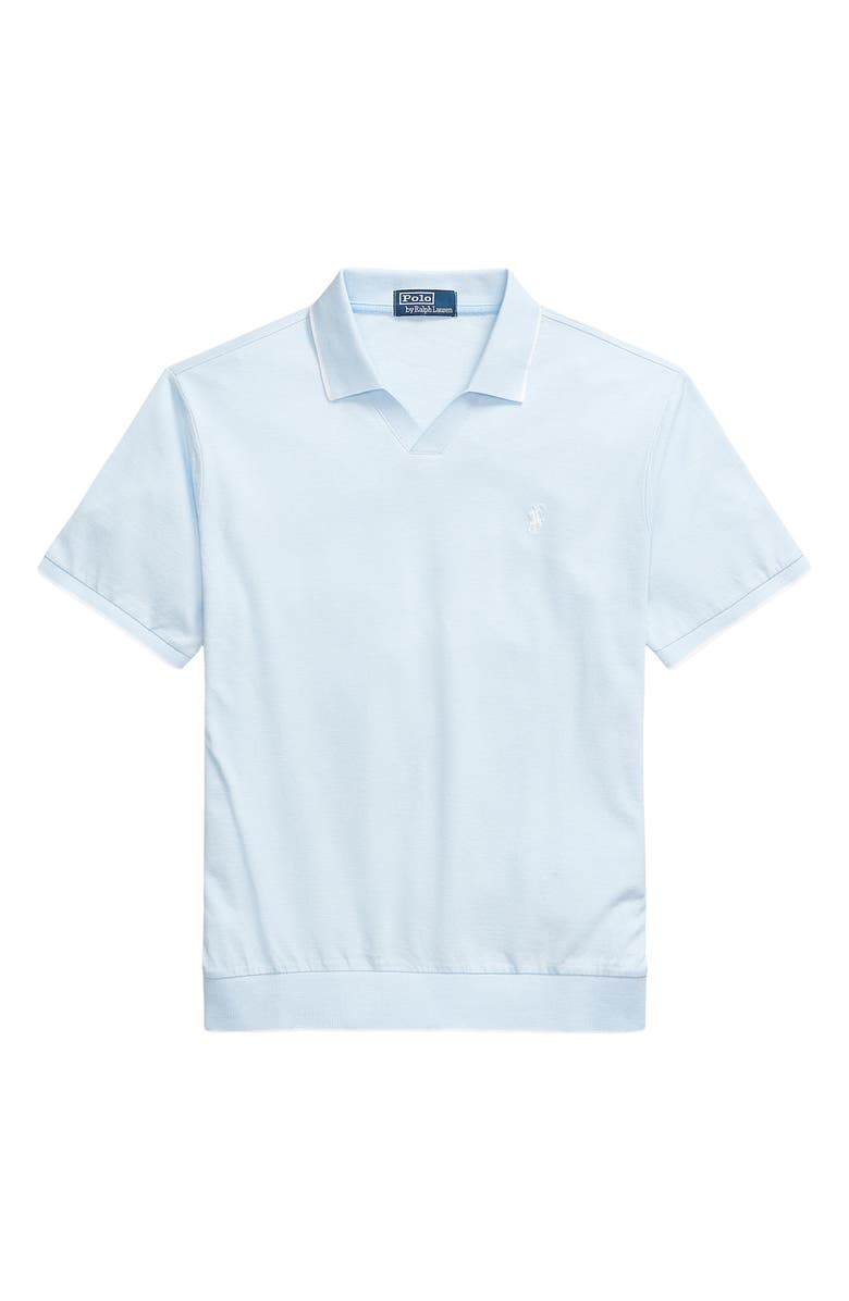 Polo Ralph Lauren Jacquard Mesh Polo Shirt, Alternate, color, Blue