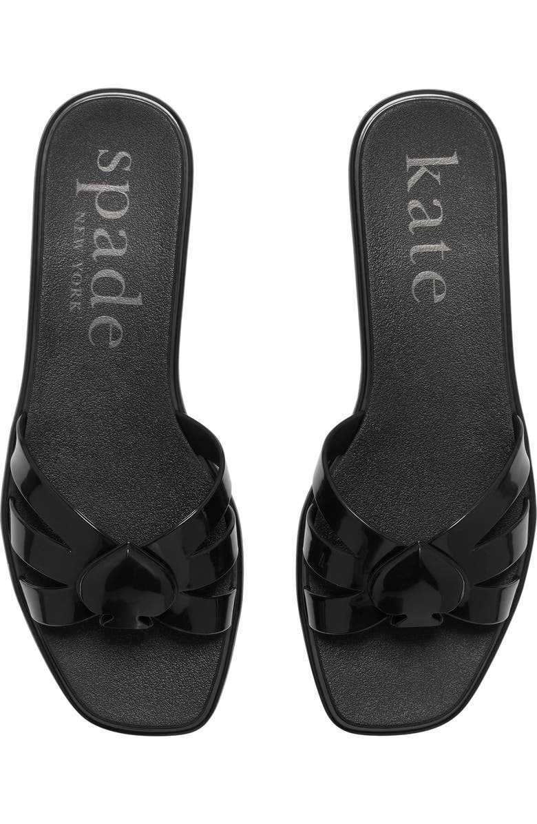 Kate Spade New York sculpted spade jelly slide sandal, Alternate, color,