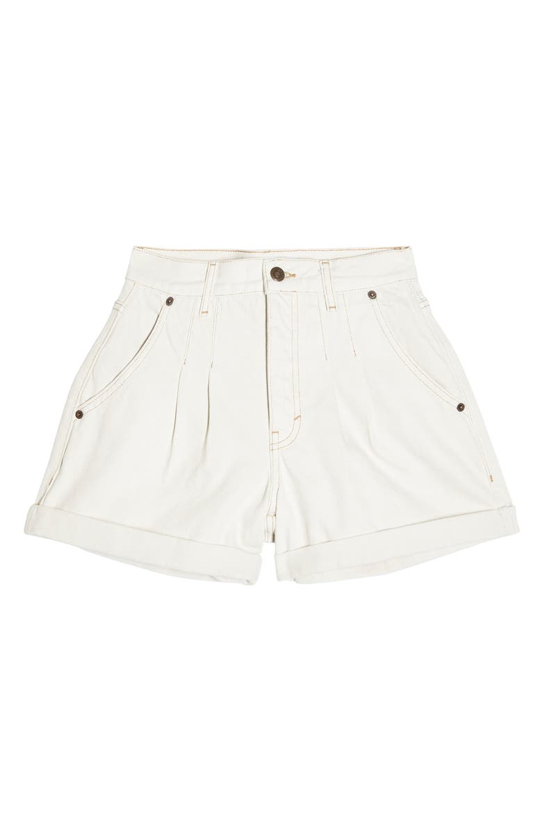 Topshop Balloon Fit Denim Shorts, Alternate, color, 