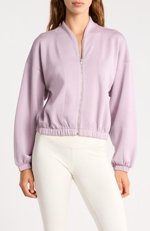 Whisper Knit Bomber Jacket