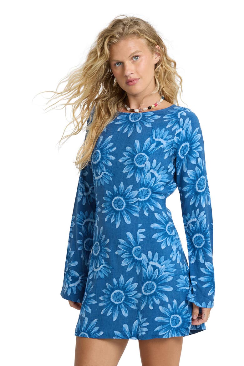 Way Out West Minidress, Alternate, color, TRUE NAVY