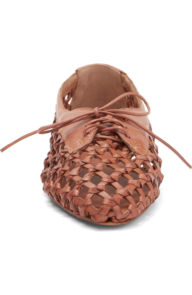 Jeffrey Campbell Zahra Woven Derby, Alternate, color, Tan