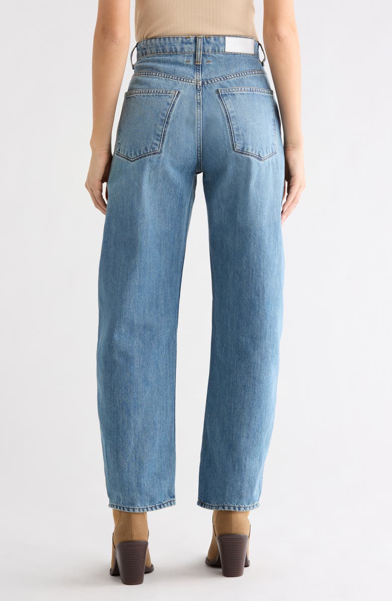Re/Done The Rewind High Waist Crop Barrel Leg Jeans, Alternate, color, Thunderstruck