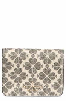 Kate Spade New York signature spade flower small bifold wallet