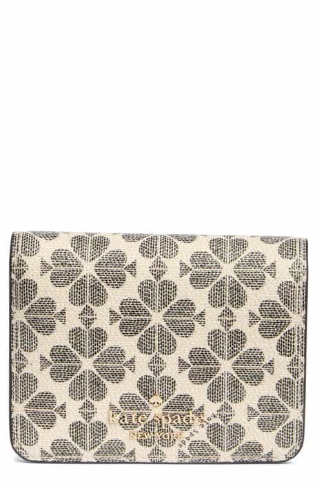 Kate Spade New York signature spade flower small bifold wallet
