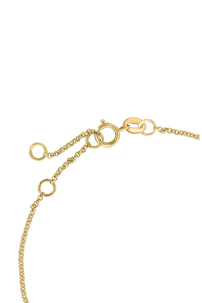 14K Yellow Gold Diamond,Mother of Pearl Clover Bracelet, Alternate, color, 14K Gold