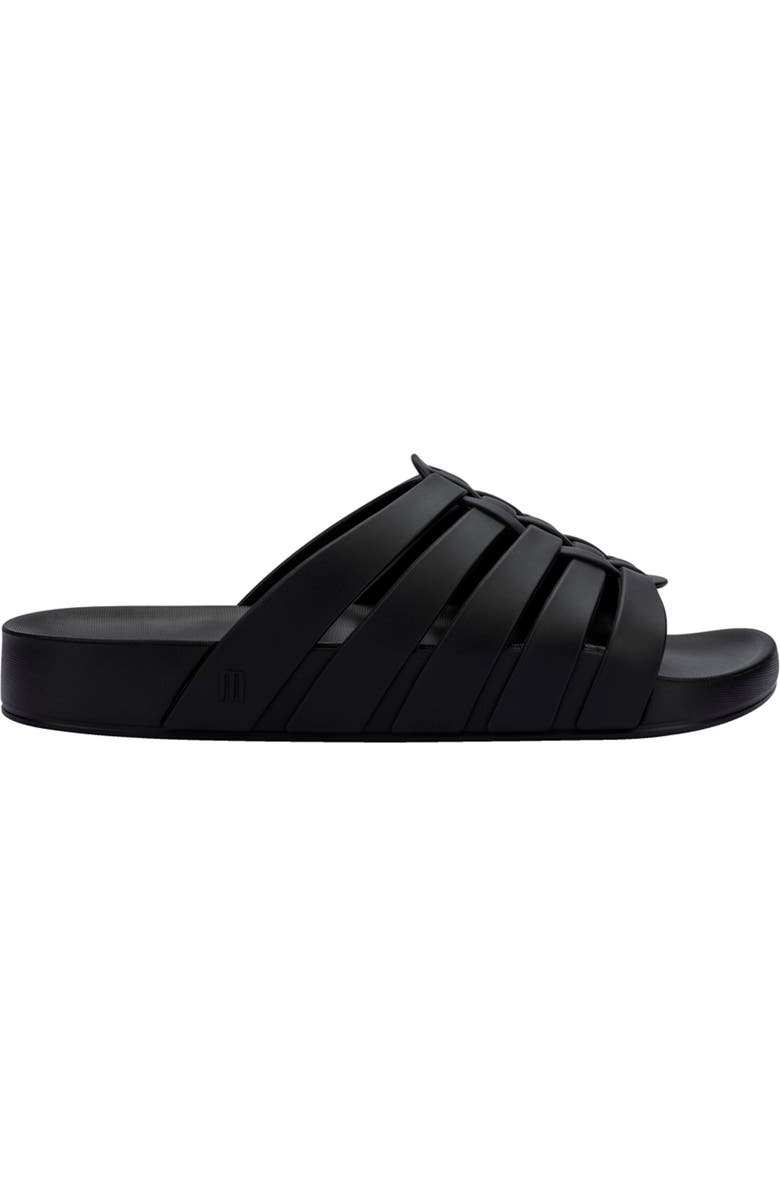 Melissa Possession Slide Sandal, Alternate, color, Matte Black