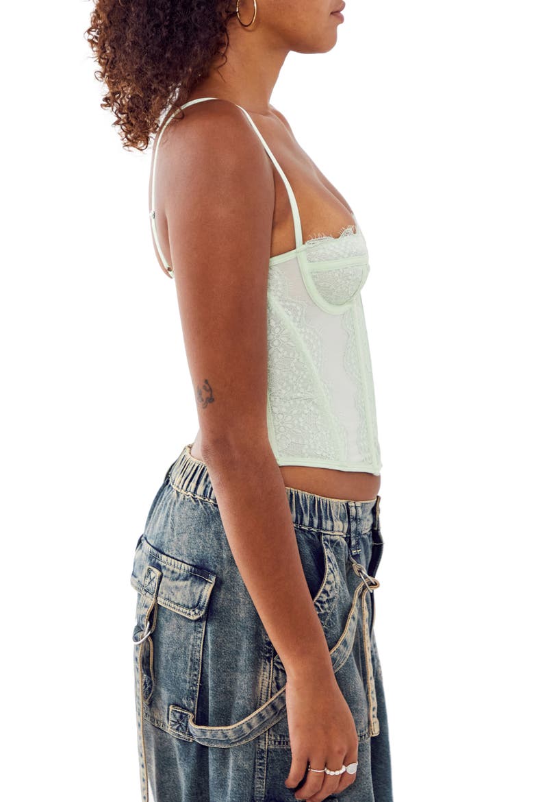urban outfitters modern love corset dress BDG Top (Women) Spring In Stock 24 Milkmaid dress designed in Lace Dark Blue Satin Dress SIZE:Size 13