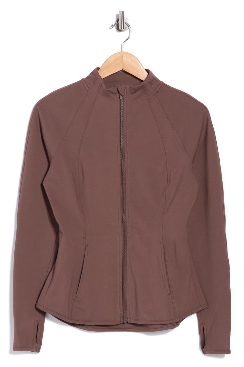 Lux Rebel Flared Full Zip Sweatshirt, Alternate, color, SHOPPING BAG